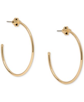 kate spade new york - Spade Flower Medium Hoop Earrings, 1.63"