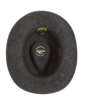 Men's Mix Crush Wool Felt Outback Hat