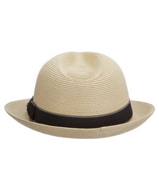 Men's Fine Paper Braid Fedora Hat