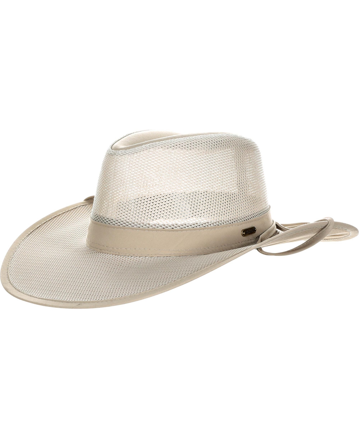 Scala Men's No Fly Zone Mesh Safari Hat In Blue