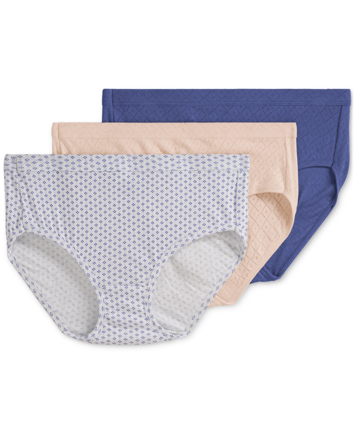 Jockey Elance Breathe Hipster Underwear 3 Pack 1540, Also Available In Extended Sizes In Neutral
