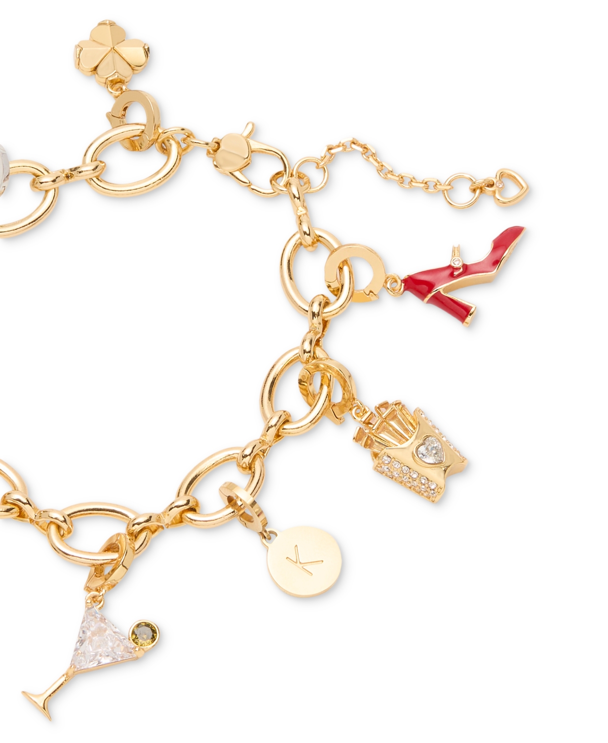 Kate Spade One In A Million Chain Charm Bracelet In Gold