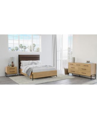 Linstead 3-Pc. Queen Upholstered Set (Bed, Dresser & Nightstand), Created for Macy's