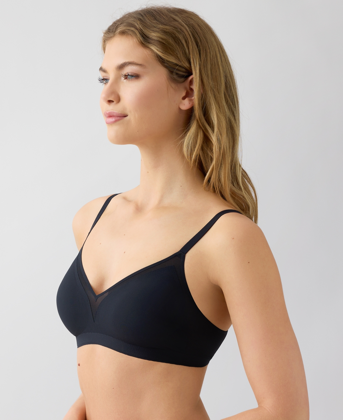 B.tempt'd By Wacoal Women's B.wowd Modern Wire-free Bralette 952687 In Blue