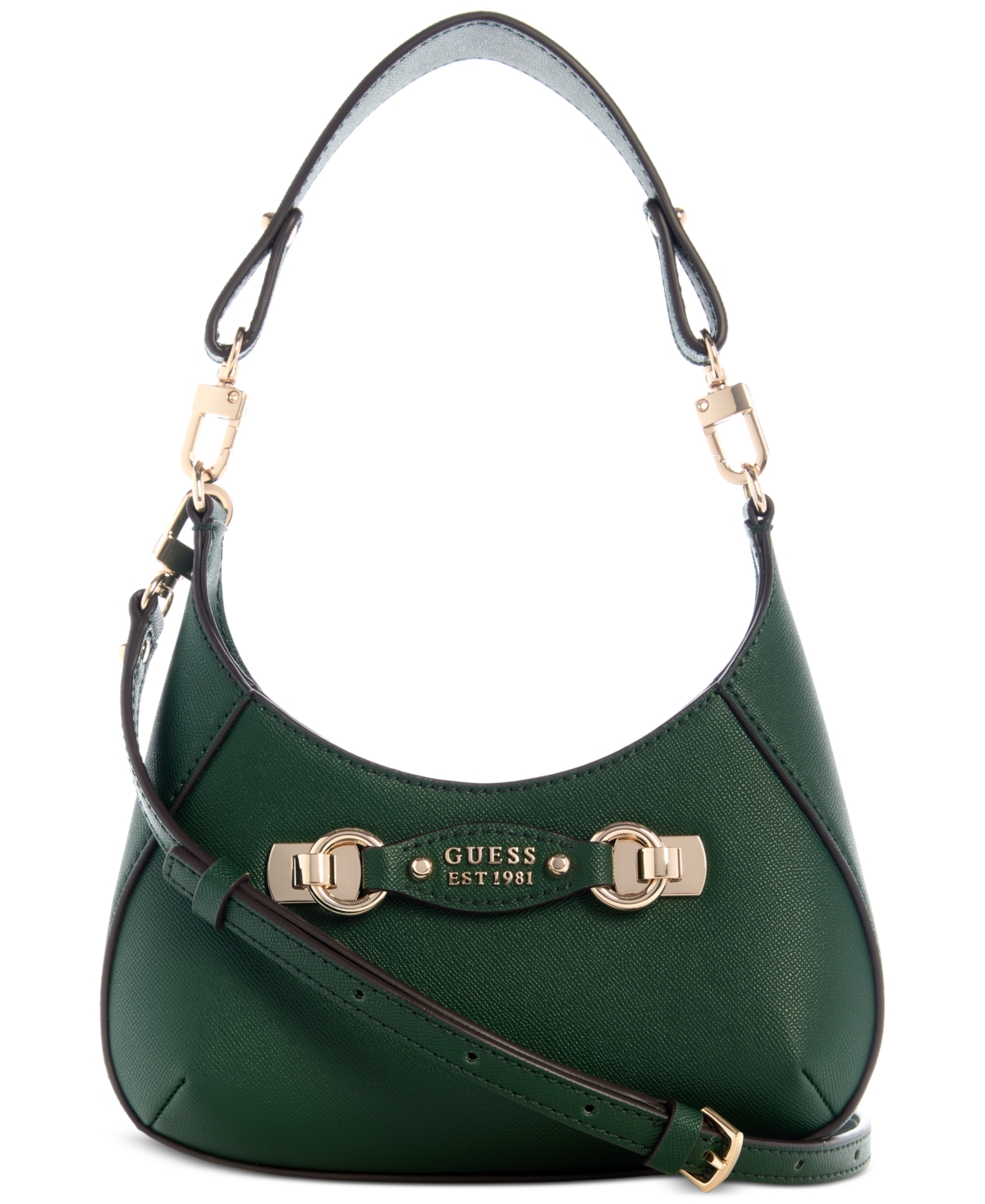 Guess Mimina Small Top Zip Crossbody Bag In Green