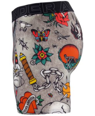 Men's Printed Performance Tech Mesh 6" Boxer Briefs