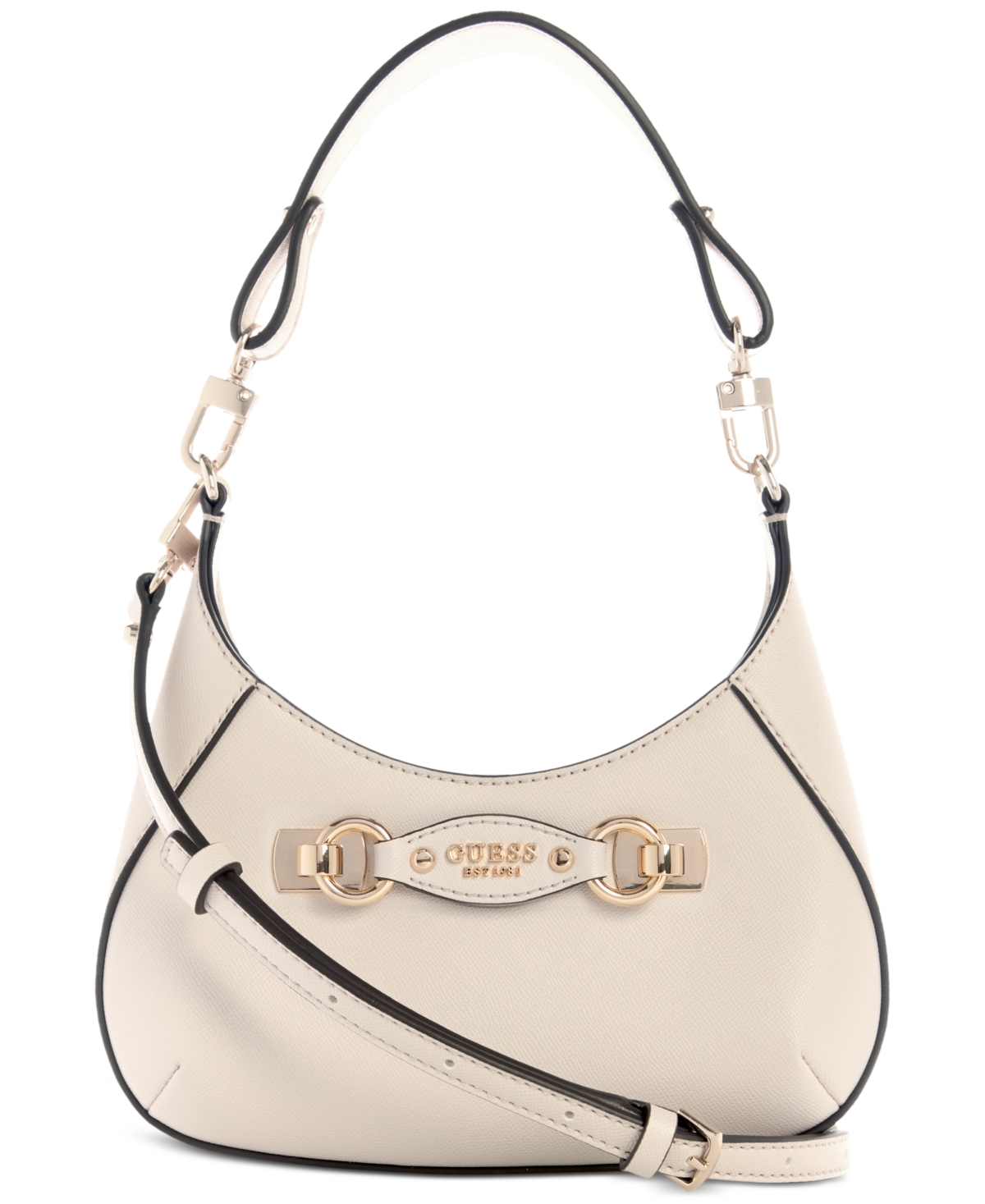 Guess Mimina Small Top Zip Crossbody Bag In Gray