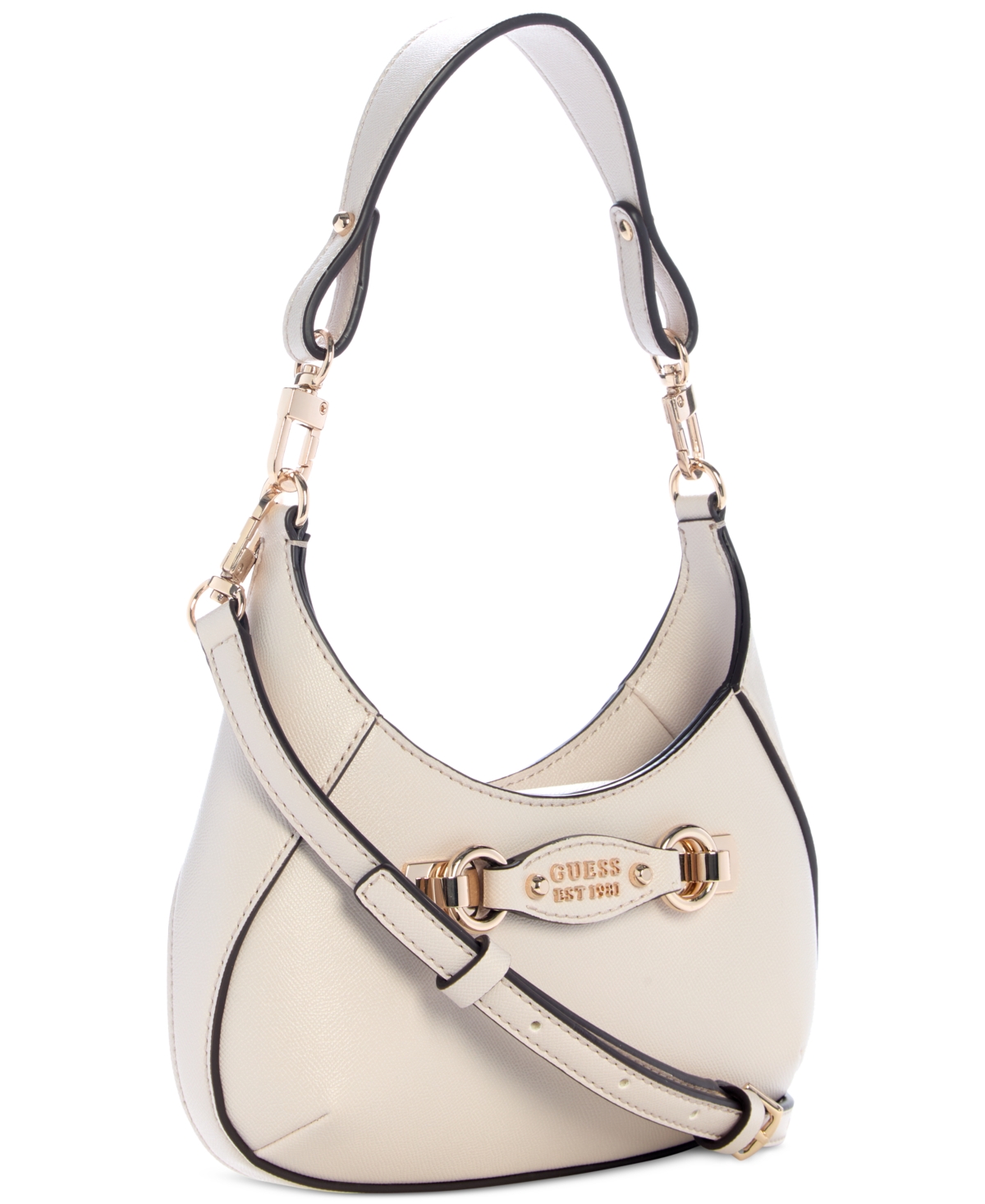 Guess Mimina Small Top Zip Crossbody Bag In Gray