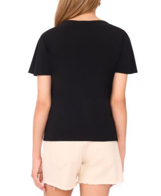 Women's Cowl-Neck Asymmetrical Hem Top