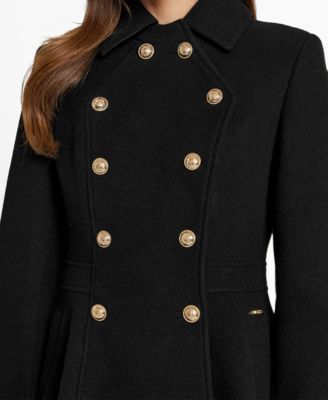 Women's Double-Breasted Skirted Coat