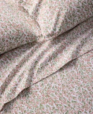 Printed Flannel Cotton 3-Pc. Sheet Set, Twin, Exclusively at Macy’s
