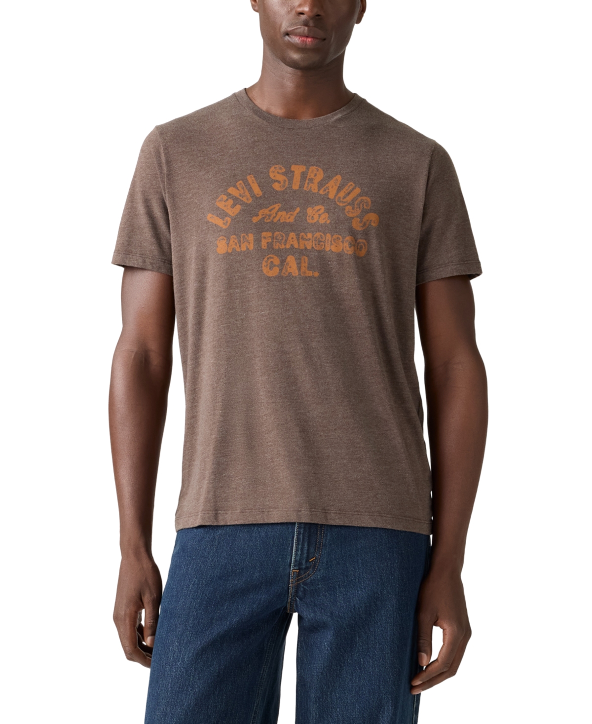 Men's Short Sleeve Logo Graphic Crewneck T-Shirt - Bracken
