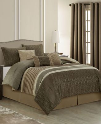 Trinity Geometric 9-Pc. Comforter Set, Queen