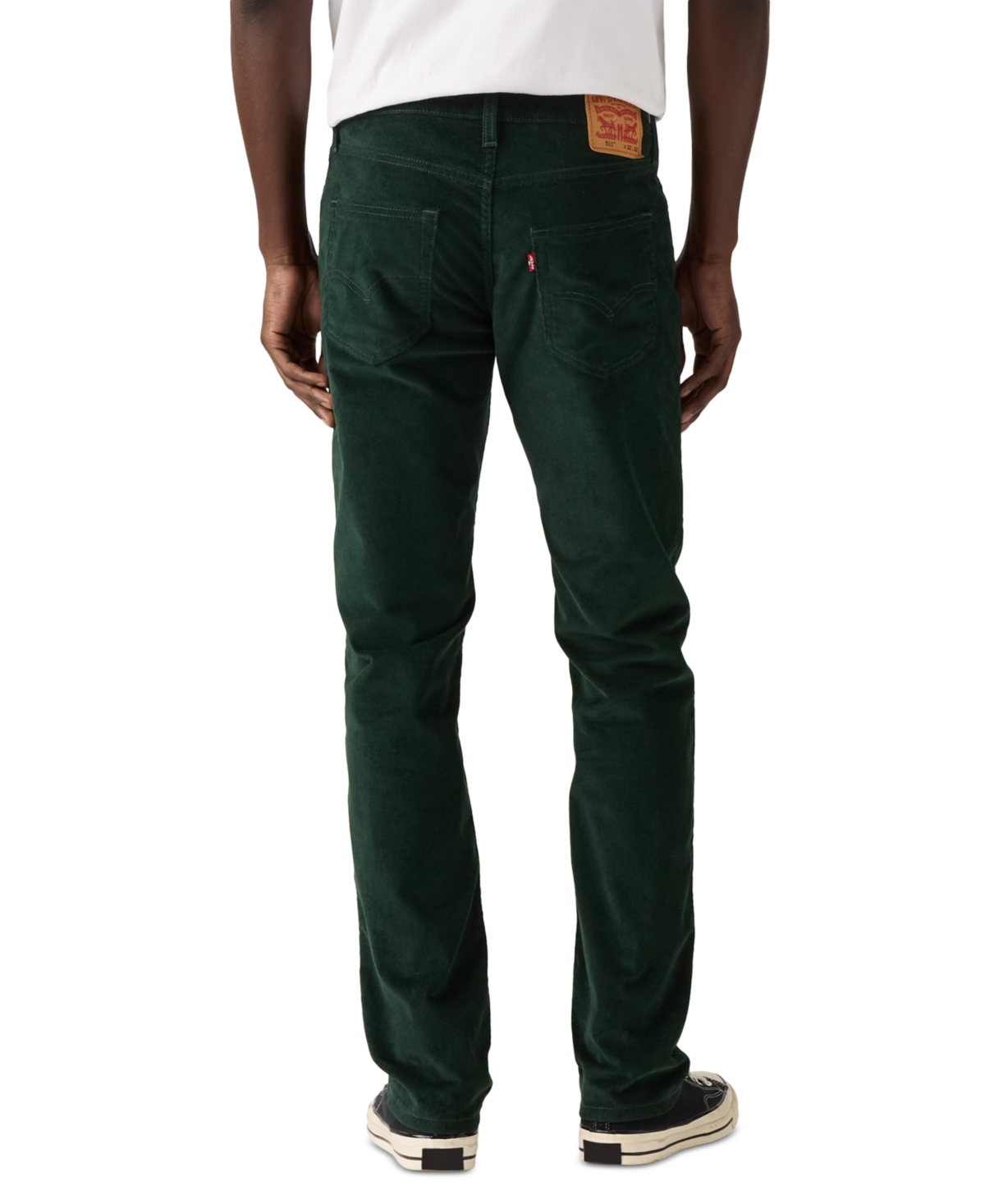 Levi's Men's 511 Slim-fit Corduroy Pants In Green