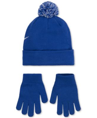 Big Boys 2-Piece Swoosh Beanie and Gloves Set