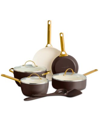 GreenPan Reserve Healthy Ceramic Nonstick Cookware Set, 10 Piece - Macy's
