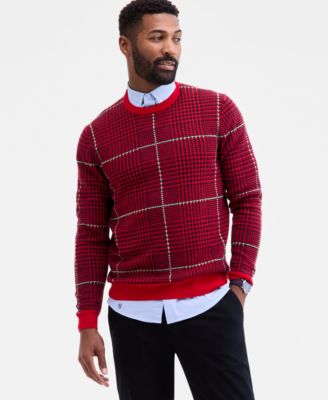 Club Room - Men's Glen Plaid Sweater