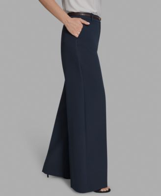Women's Belted Wide-Leg Pants