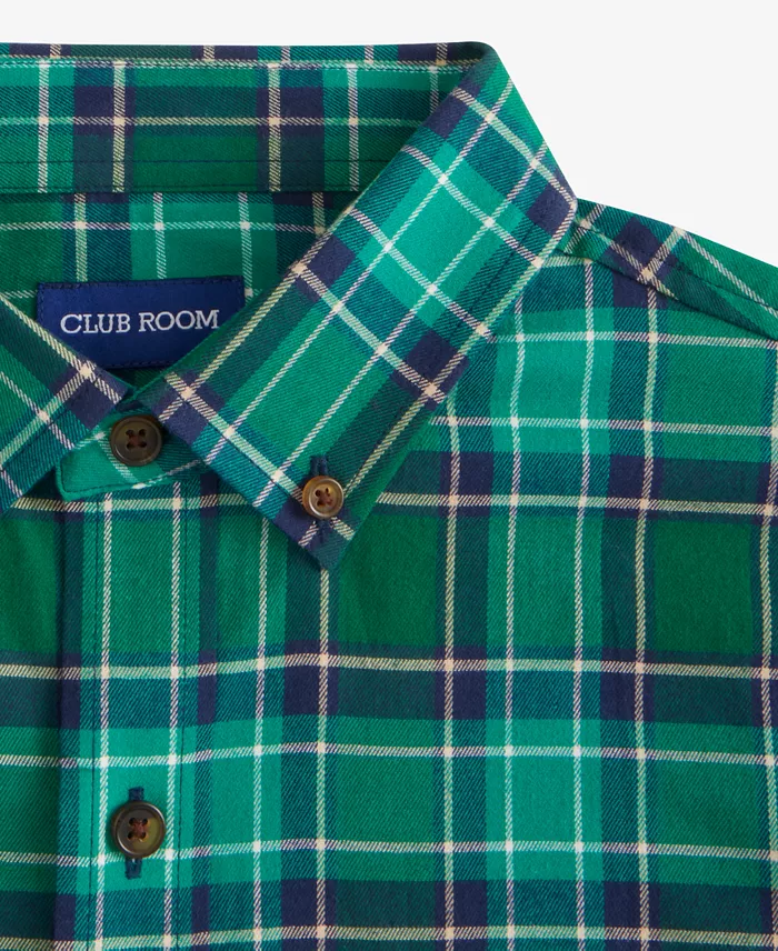 Men's Brushed Cotton Button-Down Shirt - thumbnail 10