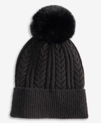 Solid Cable Knit Beanie, Macy's Exclusive
