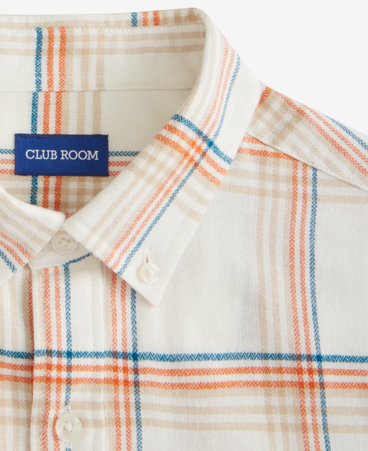 Club Room Men's Hunter Plaid Button-down Flannel Shirt, Macy's Exclusive In Multi