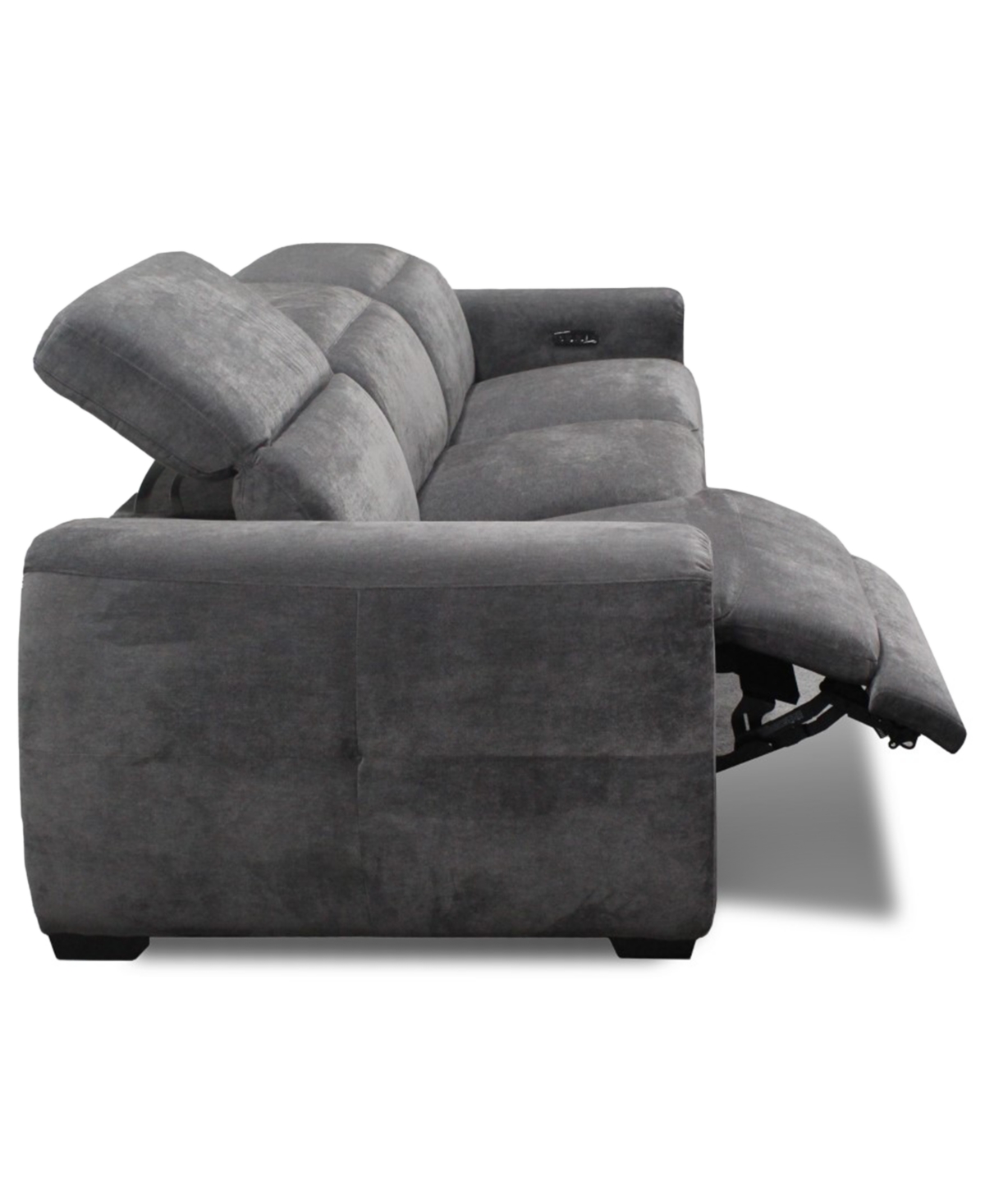 Macy's Brownell 3-pc.sofa Sectional With 2 Power Motion Chairs, Exclusively At  In Gray