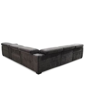 Brownell 6-Pc. L-Shape Sectional with 3 Power Motion Chairs & 1 Console, Exclusively at Macy's