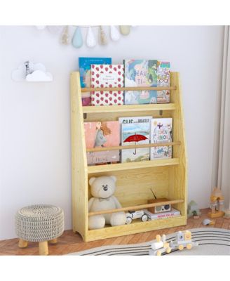 3 Tier Kids Book Shelf, Kids Book Rack, Helps Keep Bedrooms, Playrooms, and Classrooms Organized