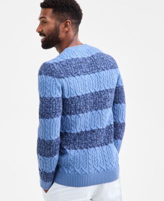 Men's Marled Cable-Knit Crewneck Sweater, Macy's Exclusive