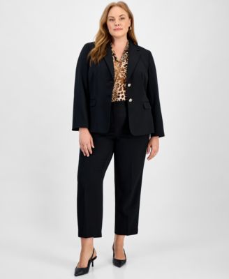 Plus Size Two-Button Blazer