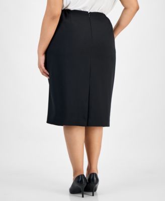 Plus Size Skimmer Skirt