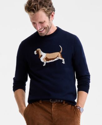 Club Room - Men's Basset Hound Crewneck Sweater