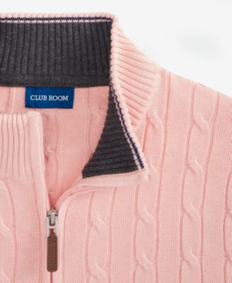 Men's Cable Knit Quarter-Zip Sweater, Macy's Exclusive