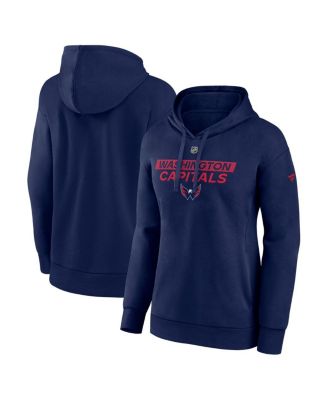Fanatics - Women's Navy Washington Capitals Authentic Pro Core Primary Fleece Pullover Hoodie