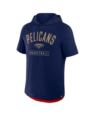 Men's Navy New Orleans Pelicans Pass Legend Raglan Hoodie T-Shirt