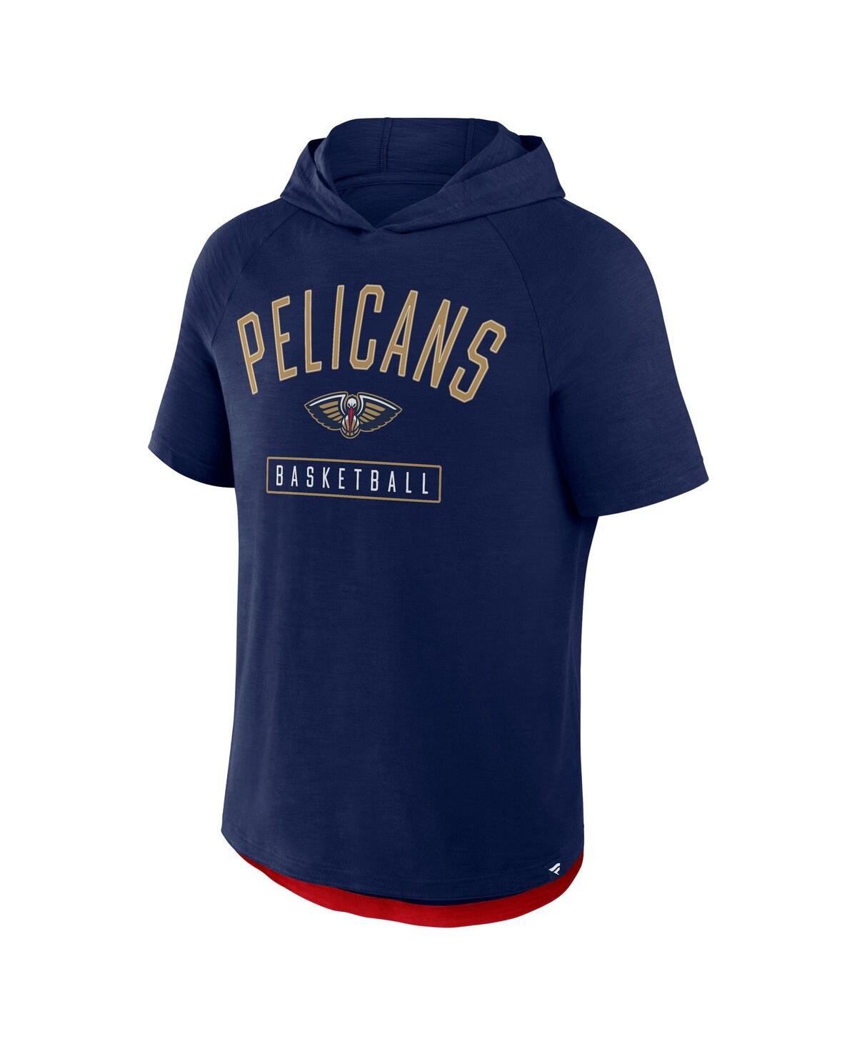 Fanatics Men's Navy New Orleans Pelicans Pass Legend Raglan Hoodie T-shirt In Blue