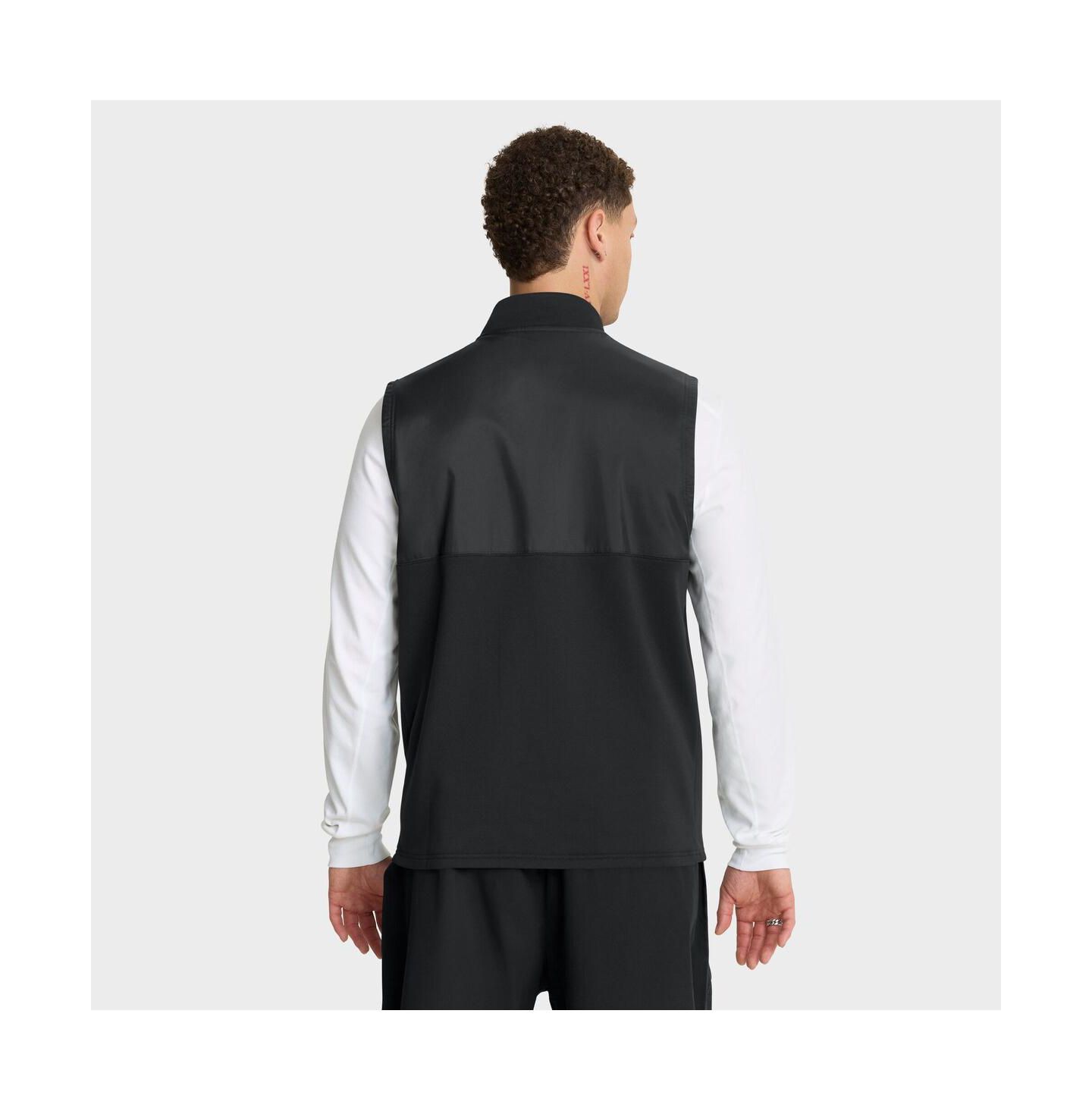 Мужской жилет Nike Black Georgia Bulldogs Primetime Victory Performance Full-Zip Vest — фото 2