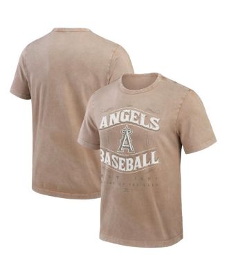 Fanatics - Men's Tan Los Angeles Angels Sun faded T-Shirt