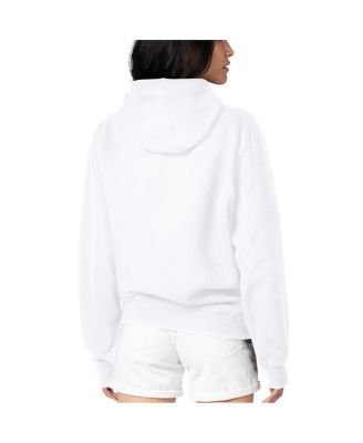 Women's White Seattle Mariners Flowers Graphic Pullover Hoodie