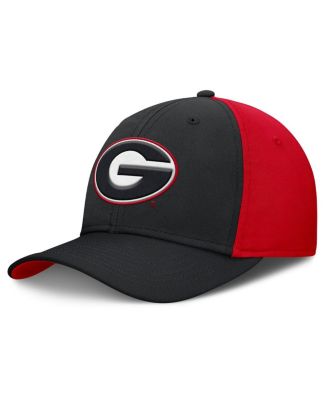 Nike - Men's Black/Red Georgia Bulldogs 2025 Sideline Rise Local Performance Flex Hat