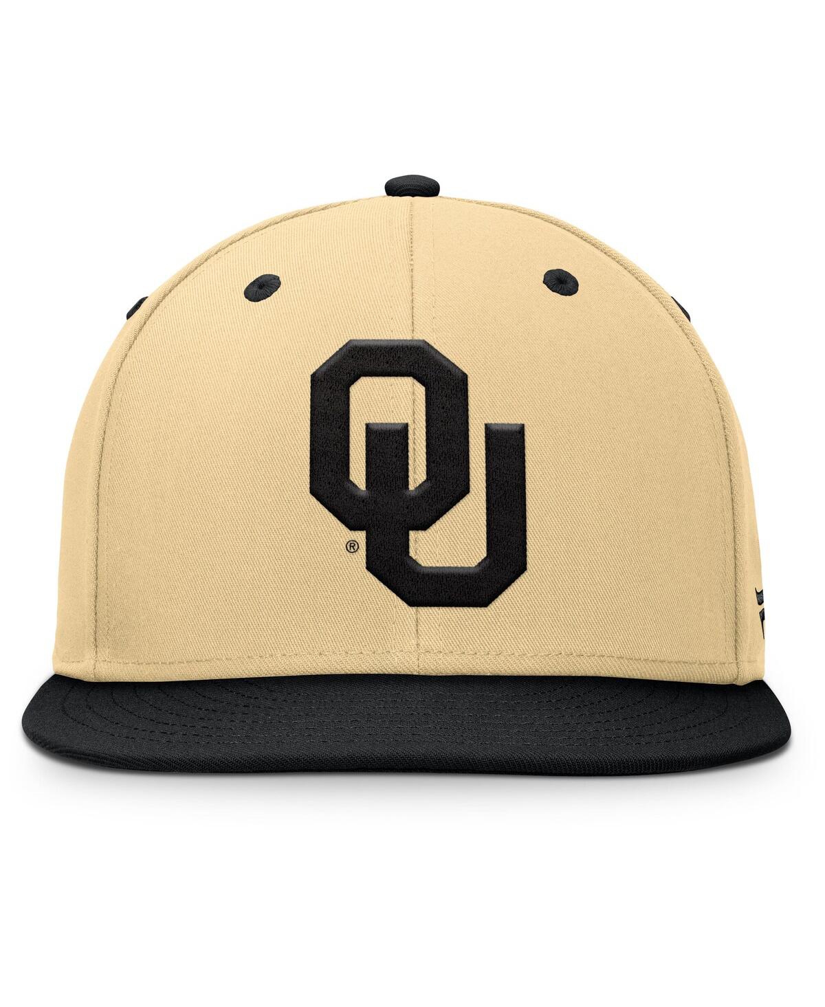 Fanatics Men's Gold/black Oklahoma Sooners Balance Fitted Hat In Multi