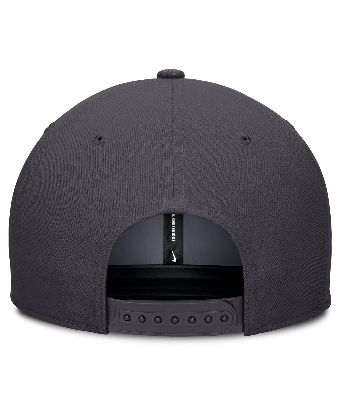 Nike Men's Anthracite New York Mets Statement Pro Snapback Hat In Gray