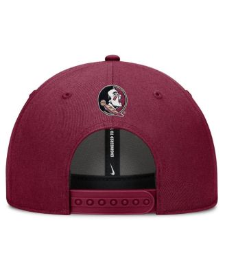 Men's Garnet Florida State Seminoles Slanted Primetime Rise Performance Adjustable Hat