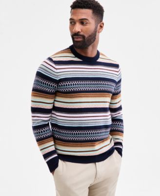 Club Room - Men's Cameron Fair Isle Crewneck Sweater