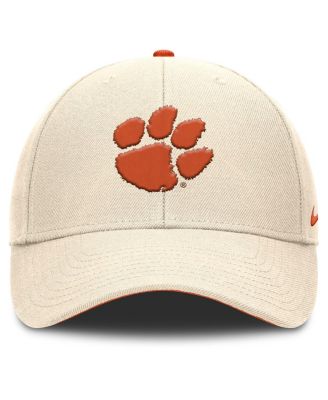 Men's Natural Clemson Tigers Rise Primetime Performance Trucker Adjustable Hat