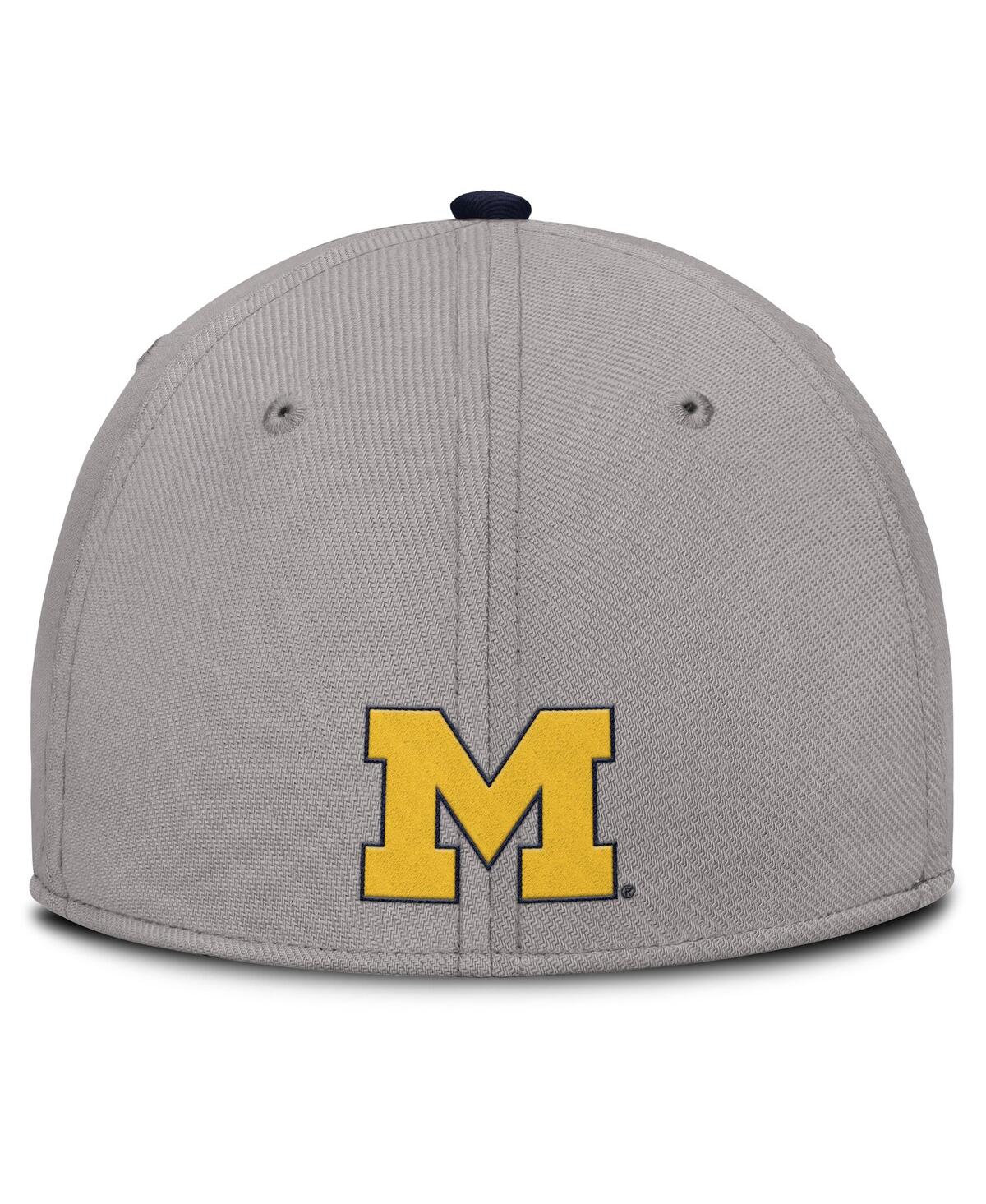 Jordan Men's Gray Michigan Wolverines Rise Prep Performance Flex Hat In Gray