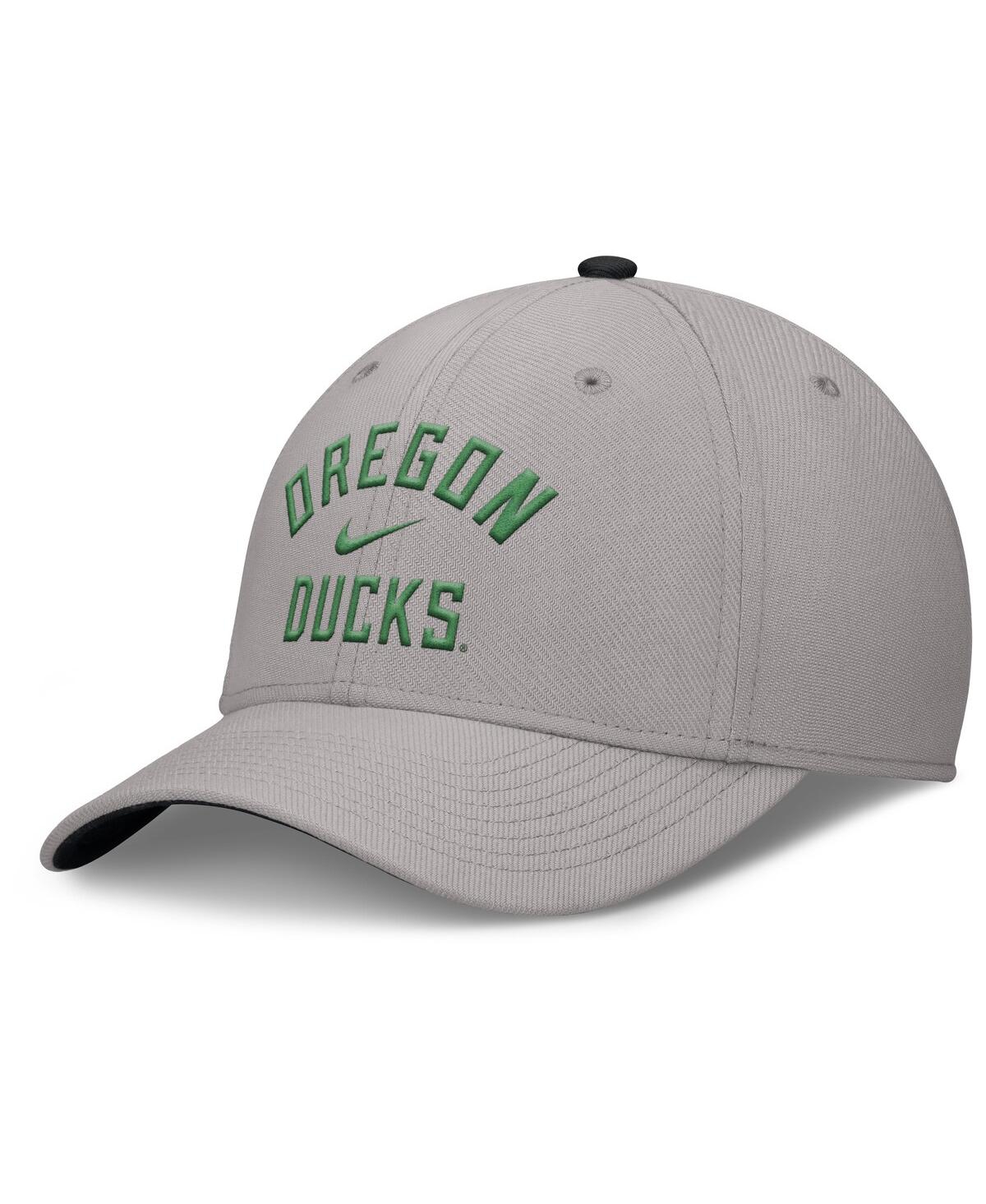Nike Men's Gray Oregon Ducks Rise Prep Performance Flex Hat In Gray