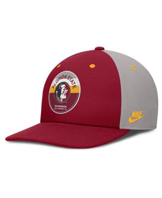 Nike - Men's Garnet/Gray Florida State Seminoles Prep Pro Performance Snapback Hat