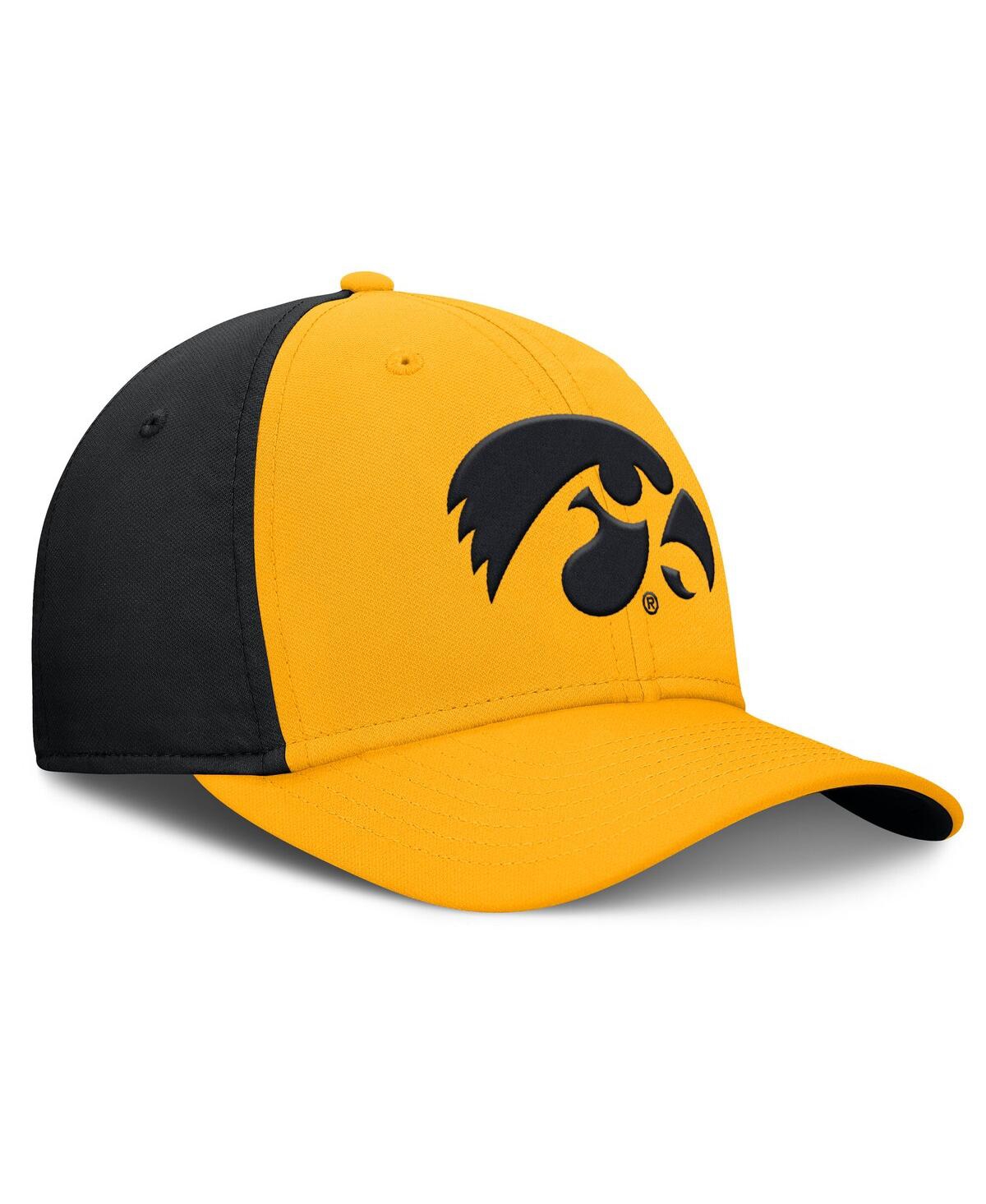 Nike Men's Gold/black Iowa Hawkeyes 2025 Sideline Rise Local Performance Flex Hat In Multi