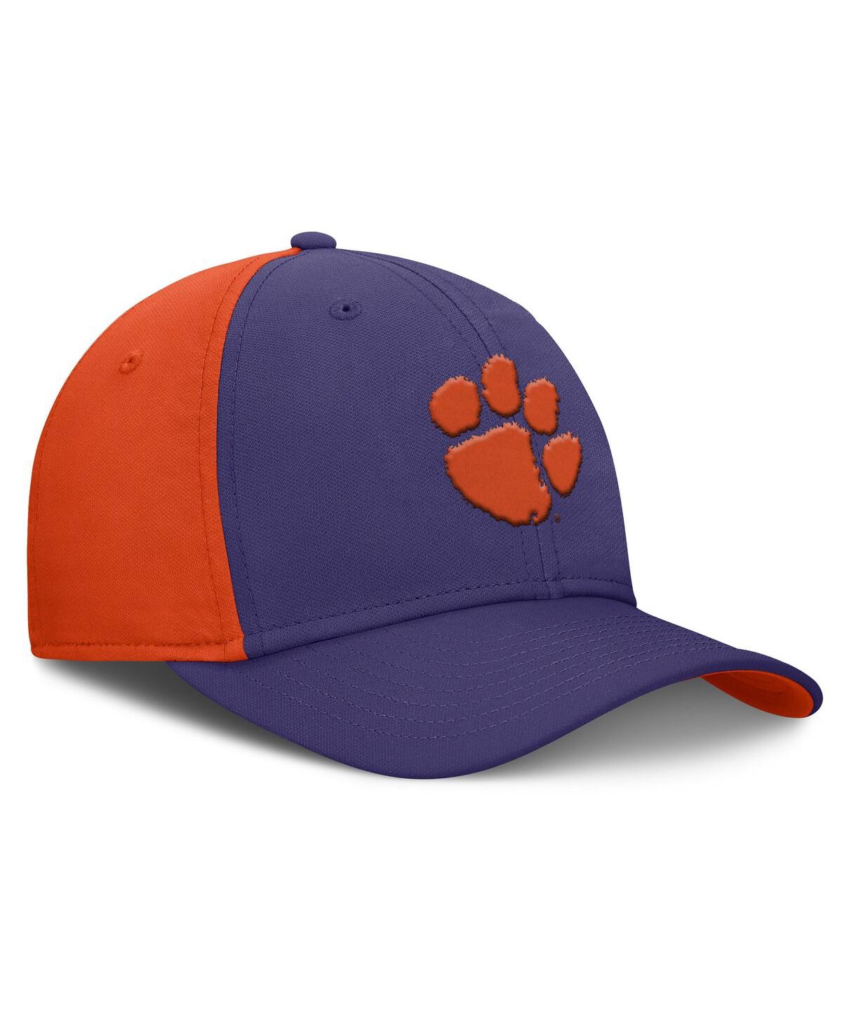 Nike Men's Purple/orange Clemson Tigers 2025 Sideline Rise Local Performance Flex Hat In Multi